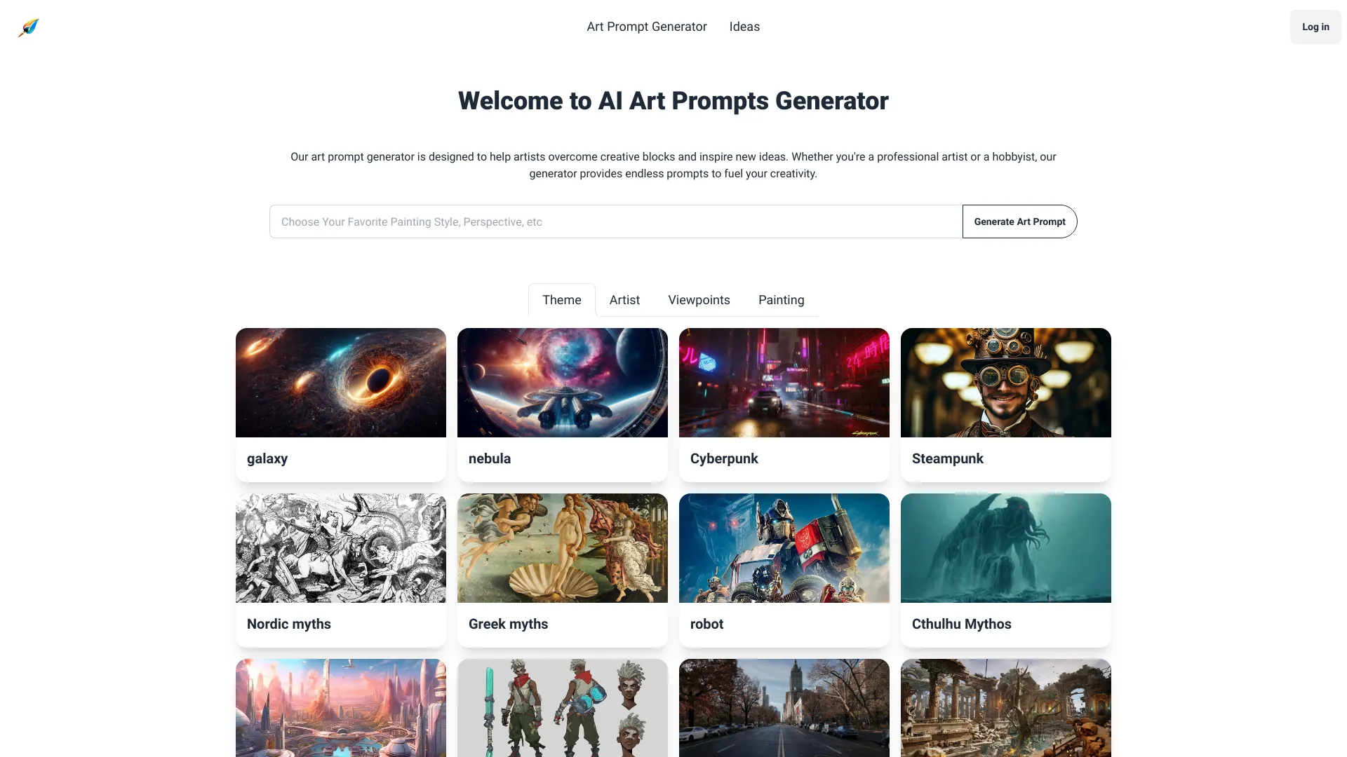 AI Art Prompt Generator screenshot