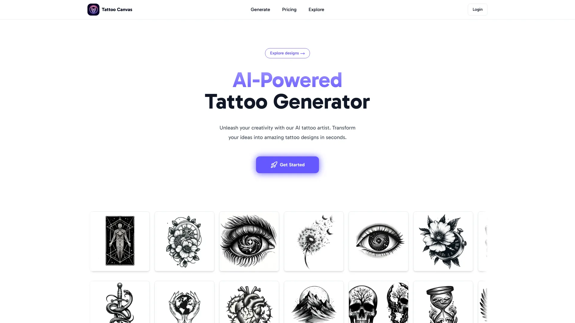 Tattoo Canvas screenshot