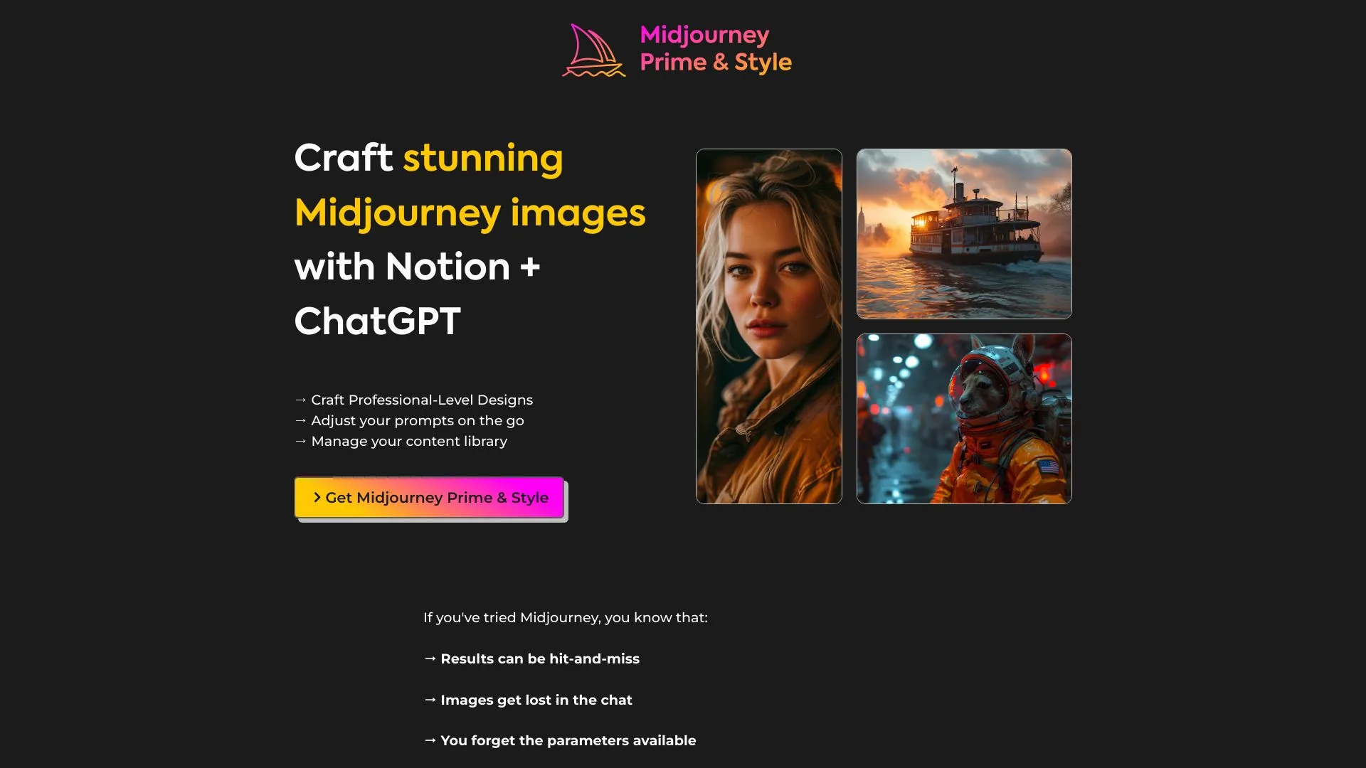 Midjourney Prime & Style screenshot