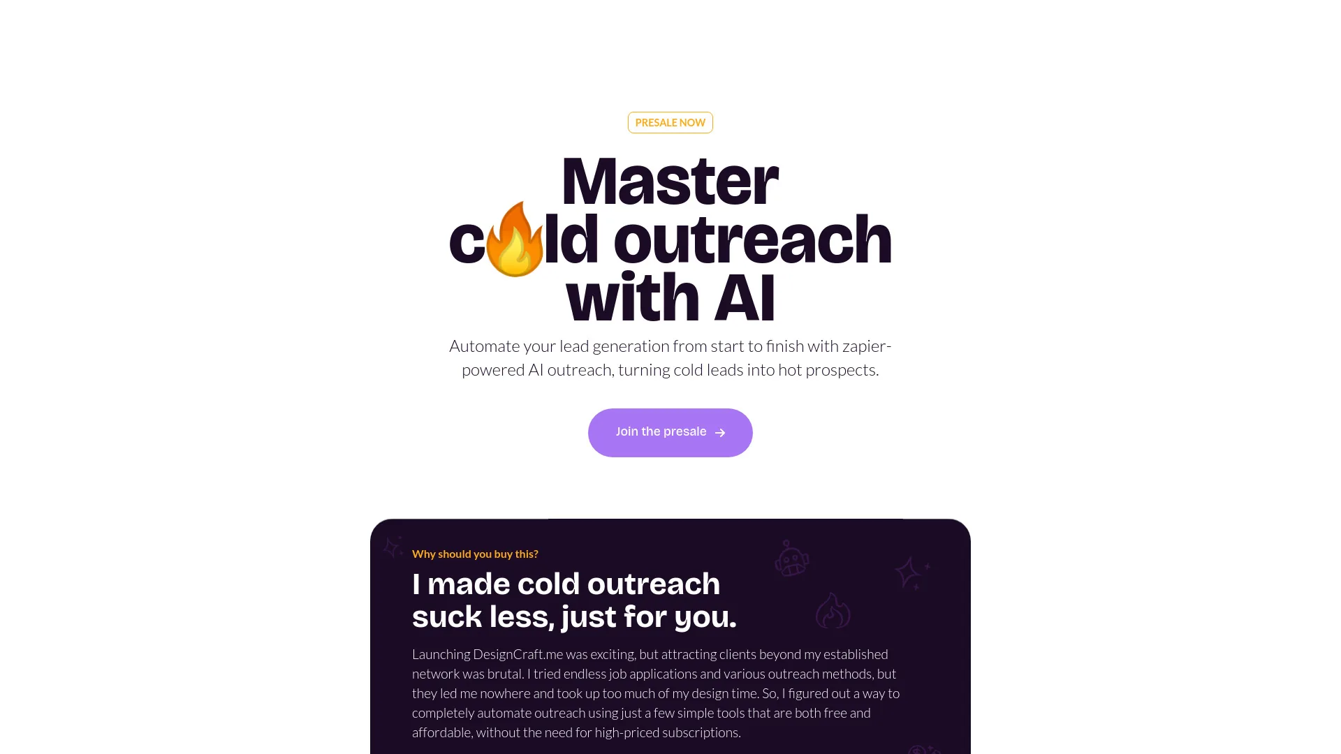 Cold Outreach with AI screenshot