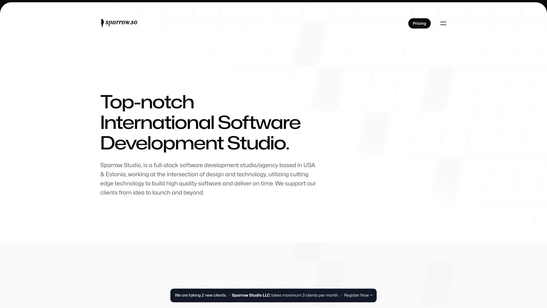 Sparrow Studio screenshot