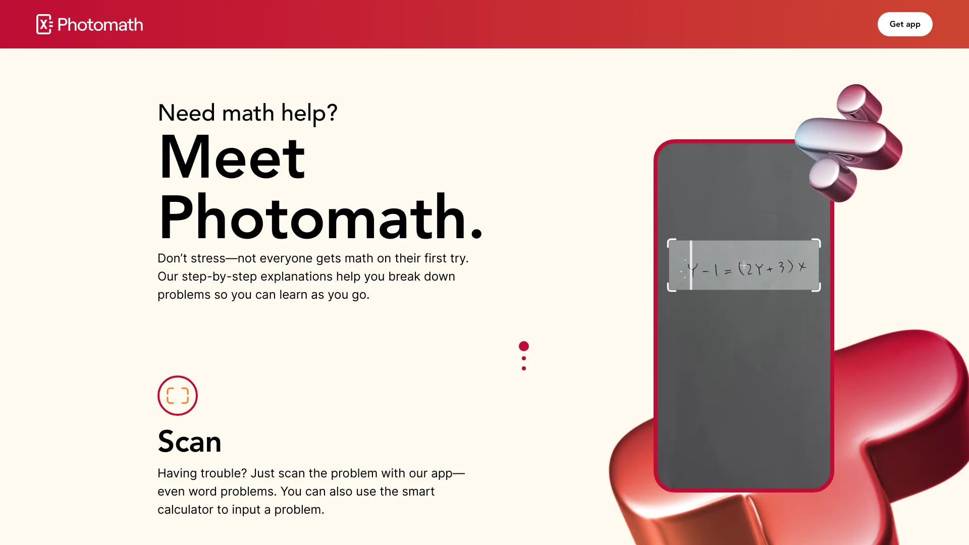 Photomath screenshot