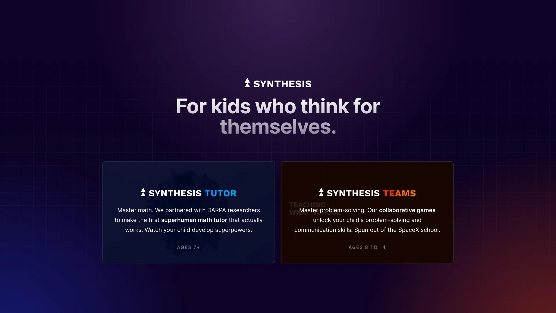 Synthesis screenshot