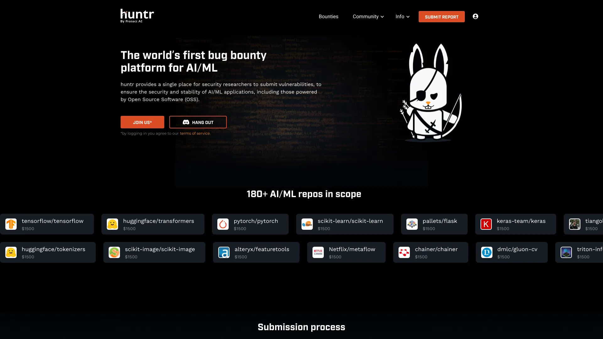 huntr screenshot
