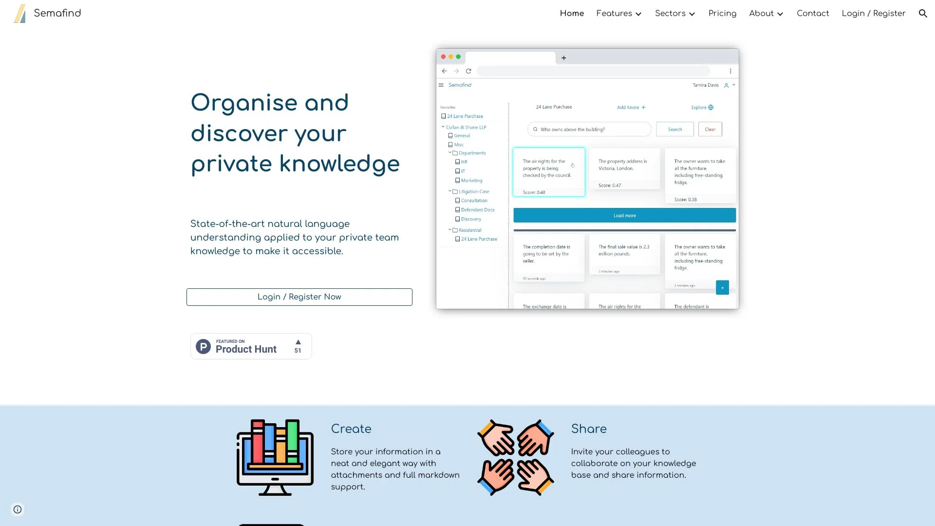 Semafind screenshot