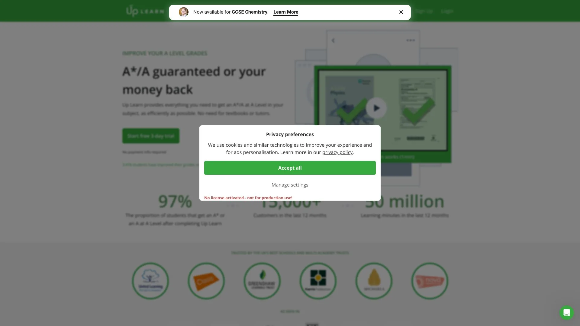 Up Learn screenshot
