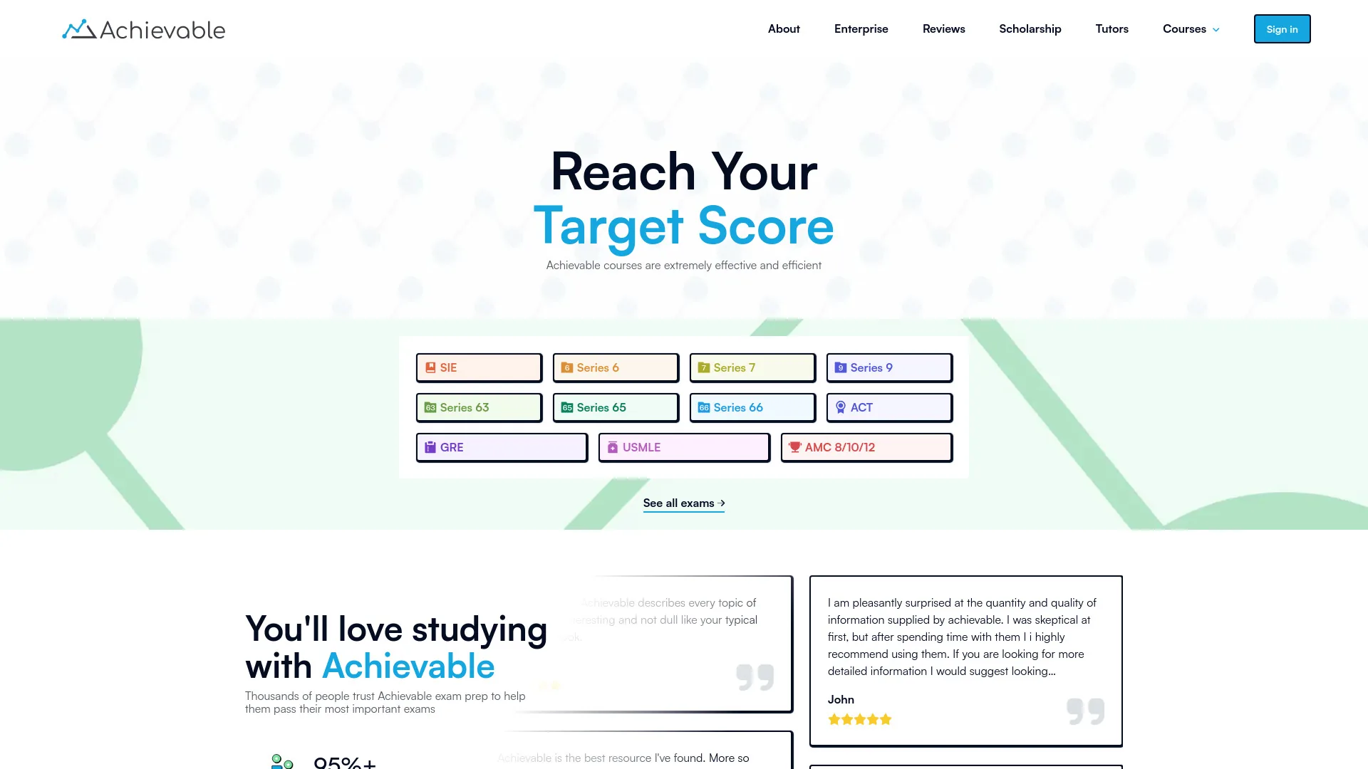 Achievable - AI adaptive learning screenshot