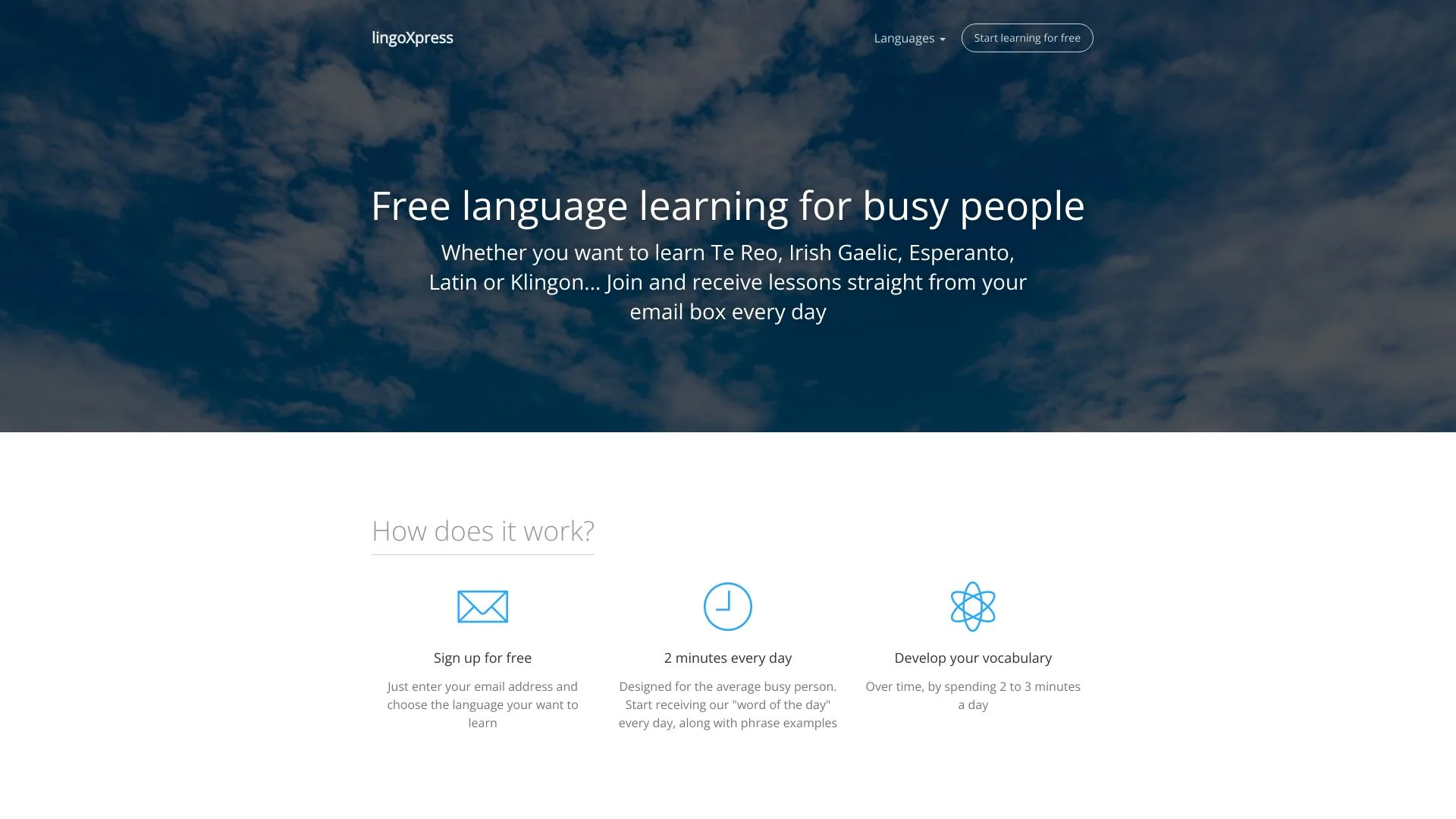 lingoXpress screenshot
