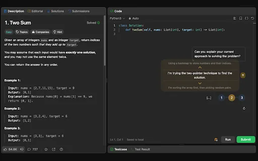 Leetcode Walkthroughs screenshot