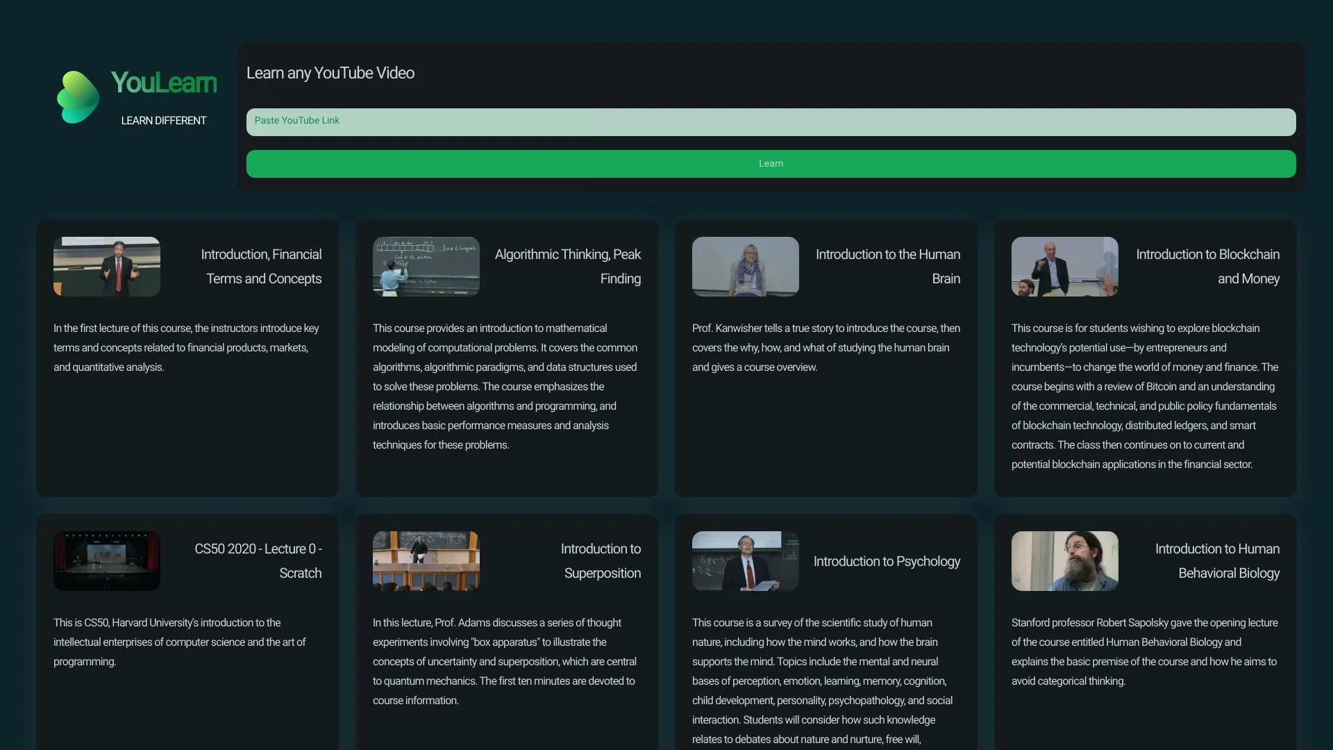 YouLearn screenshot