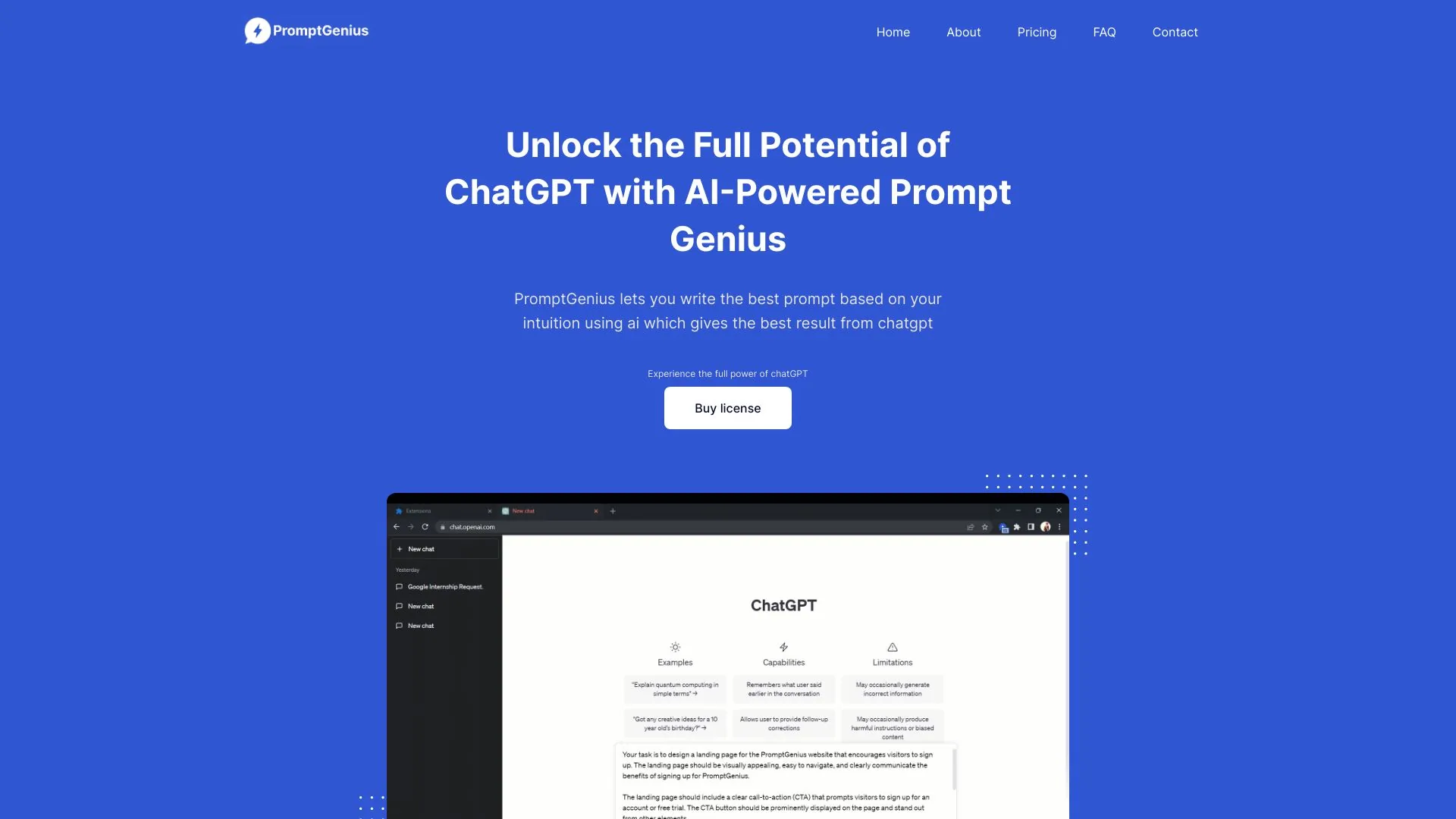 PromptGenius screenshot