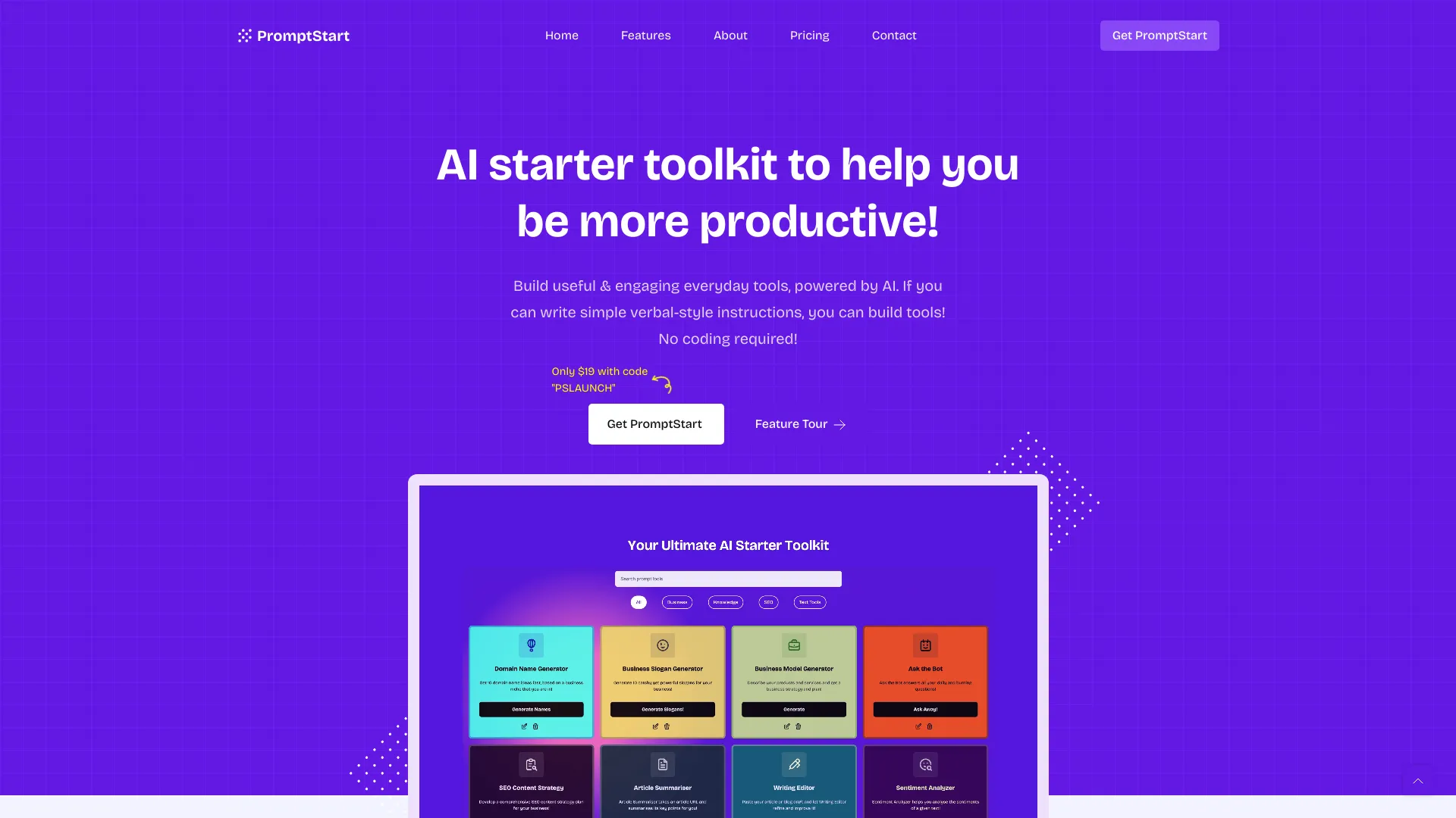 PromptStart screenshot