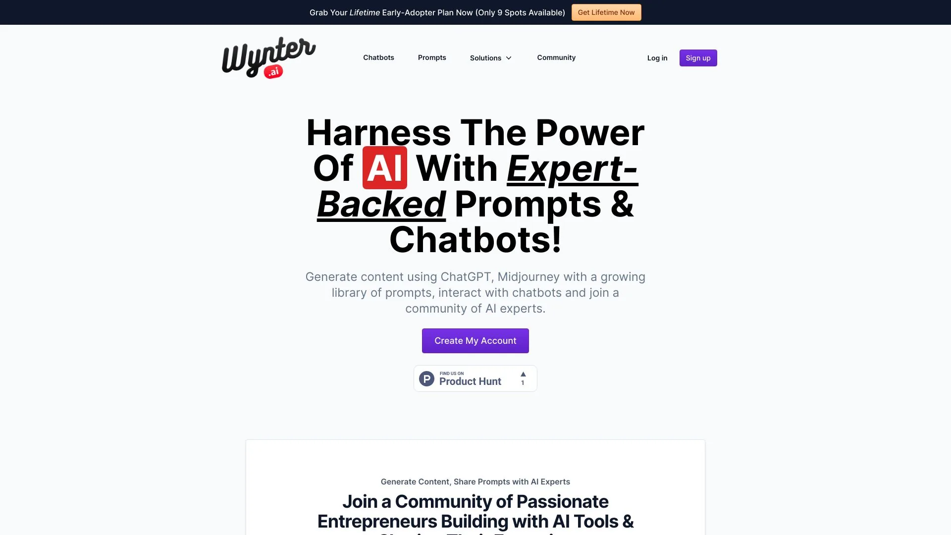 Wynter.ai screenshot