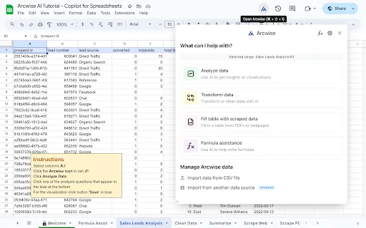 Sheets Plugin screenshot