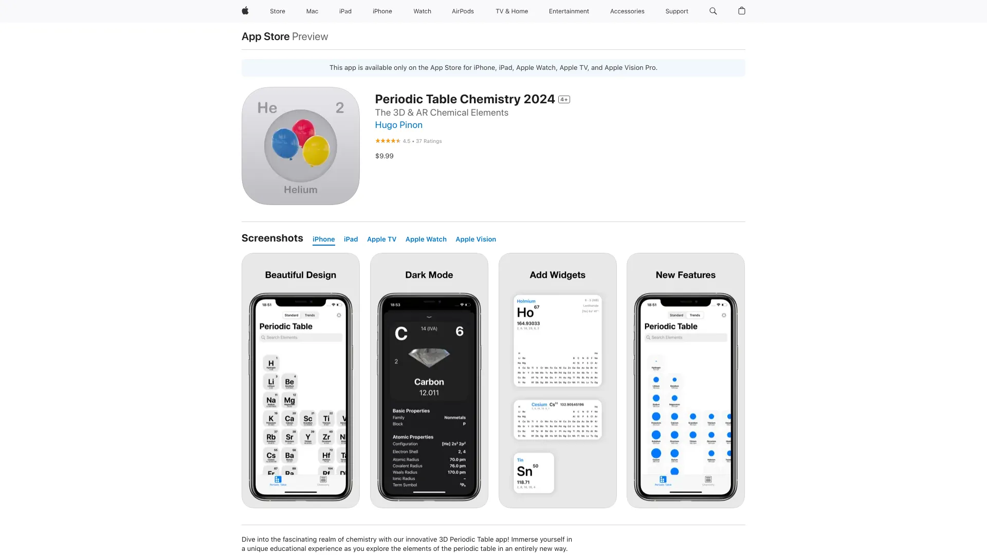 Periodic Table Chemistry 2024 screenshot