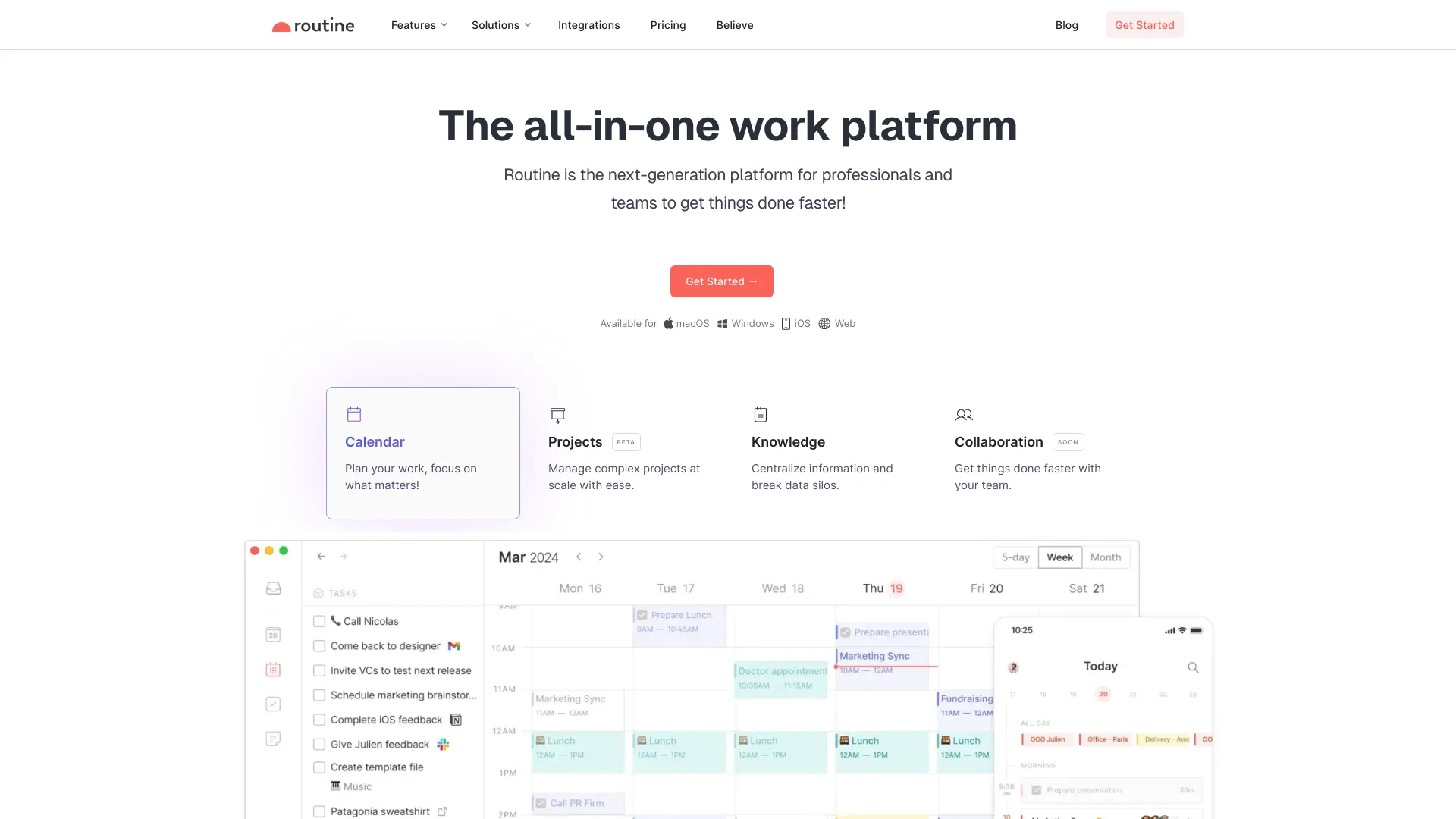 Routine | The Most Advanced Calendar for Productive People screenshot