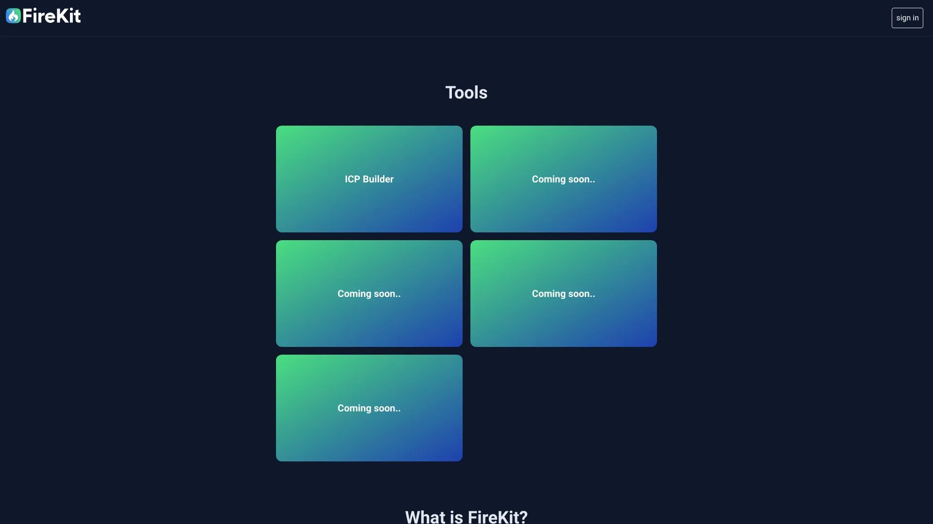 https://firekit.io screenshot