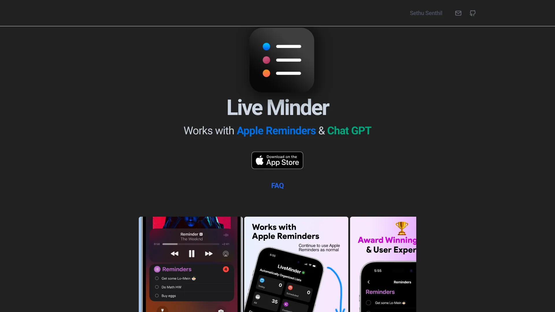 LiveMinder screenshot