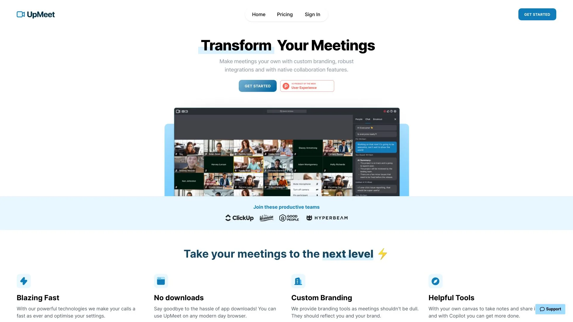 UpMeet screenshot