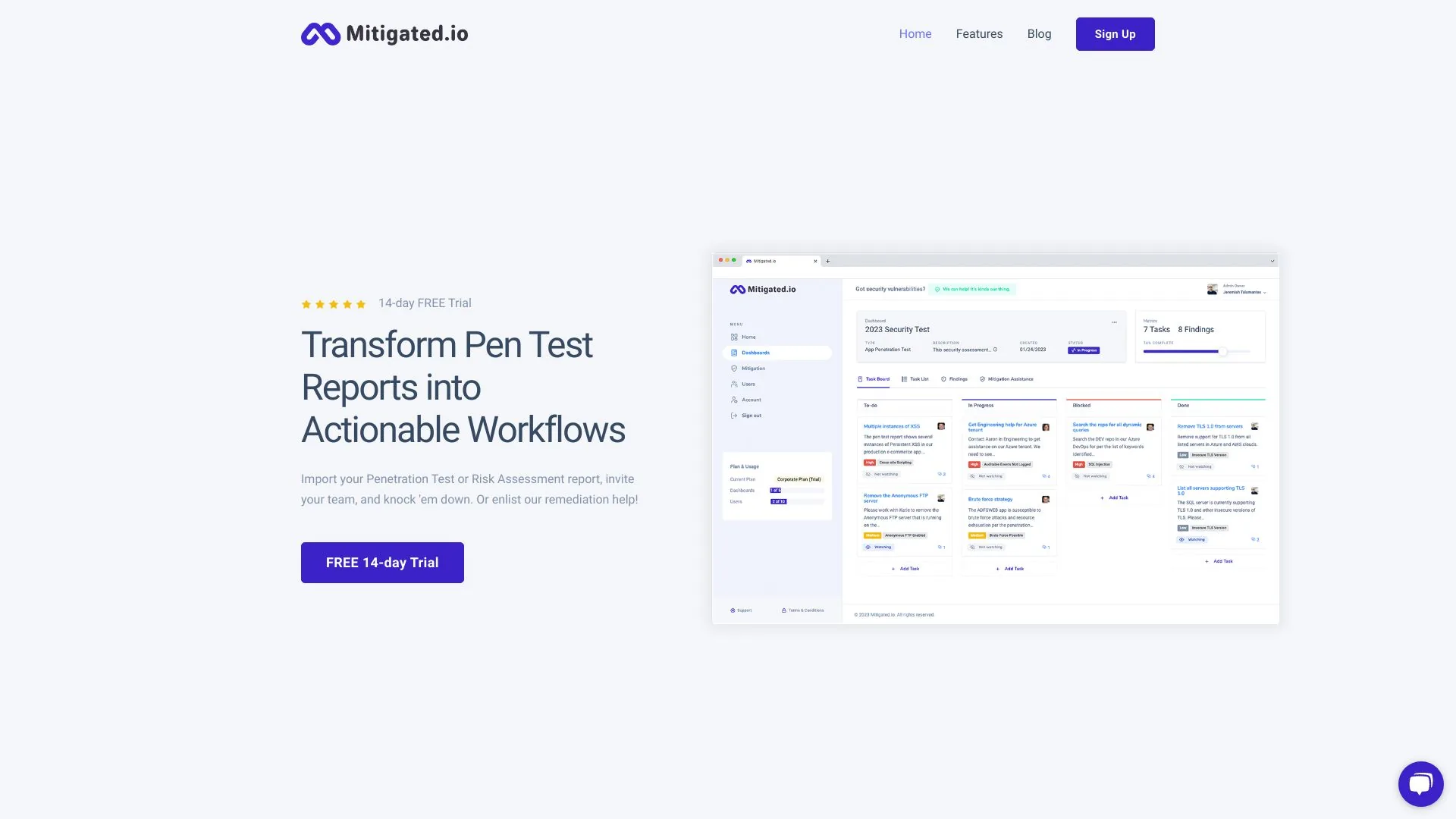 Mitigated.io screenshot