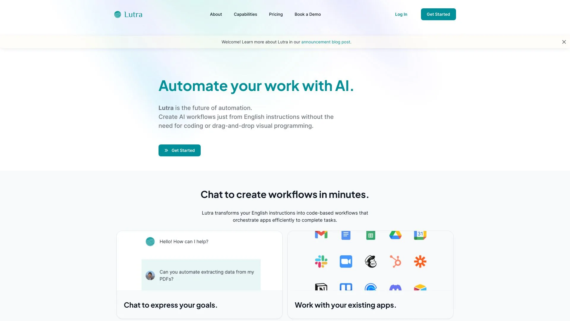 Lutra AI screenshot