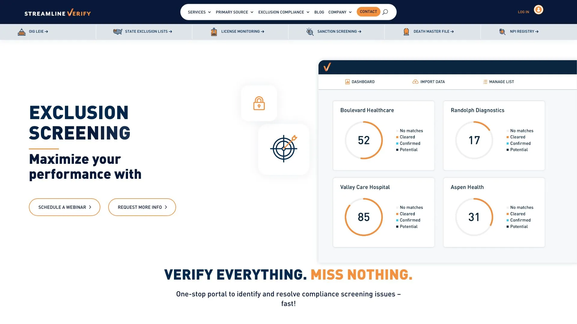 Streamline Verify screenshot