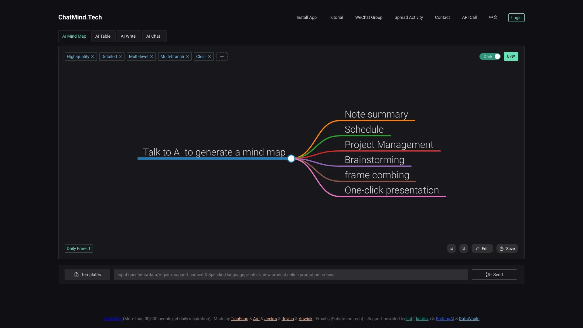Chatmind AI思维导图和头脑风暴 screenshot