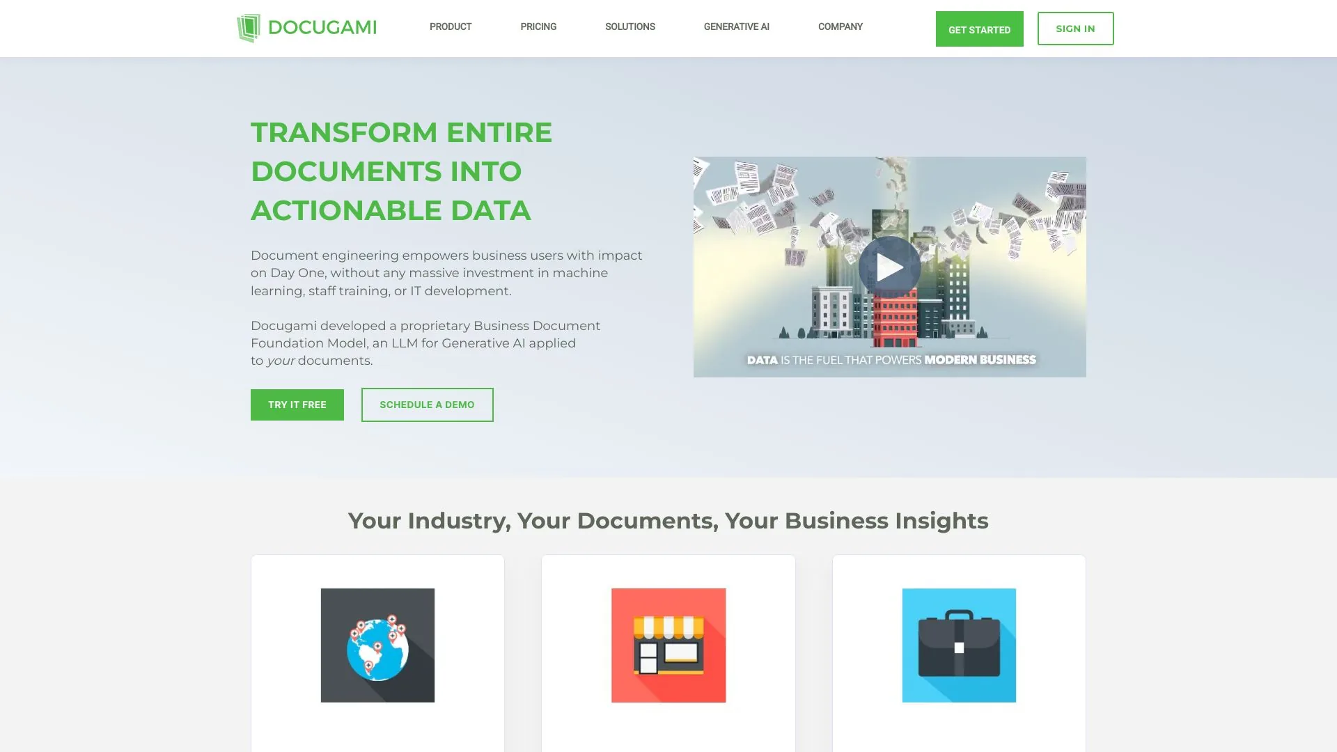 Docugami screenshot