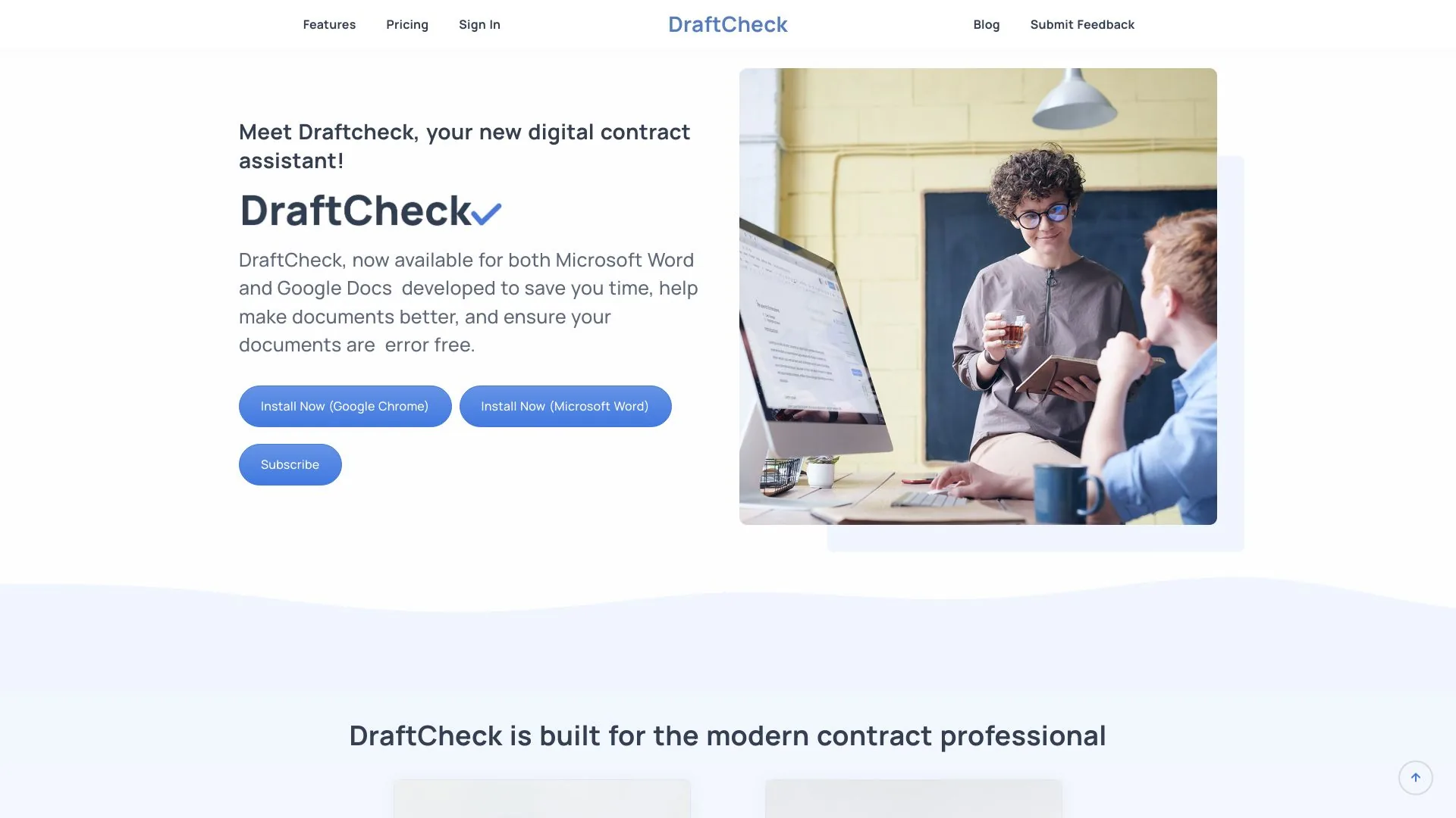 DraftCheck screenshot