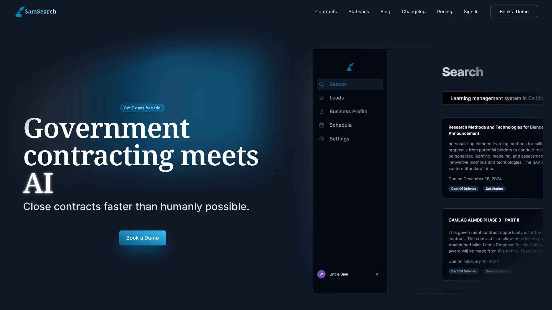 SamSearch screenshot