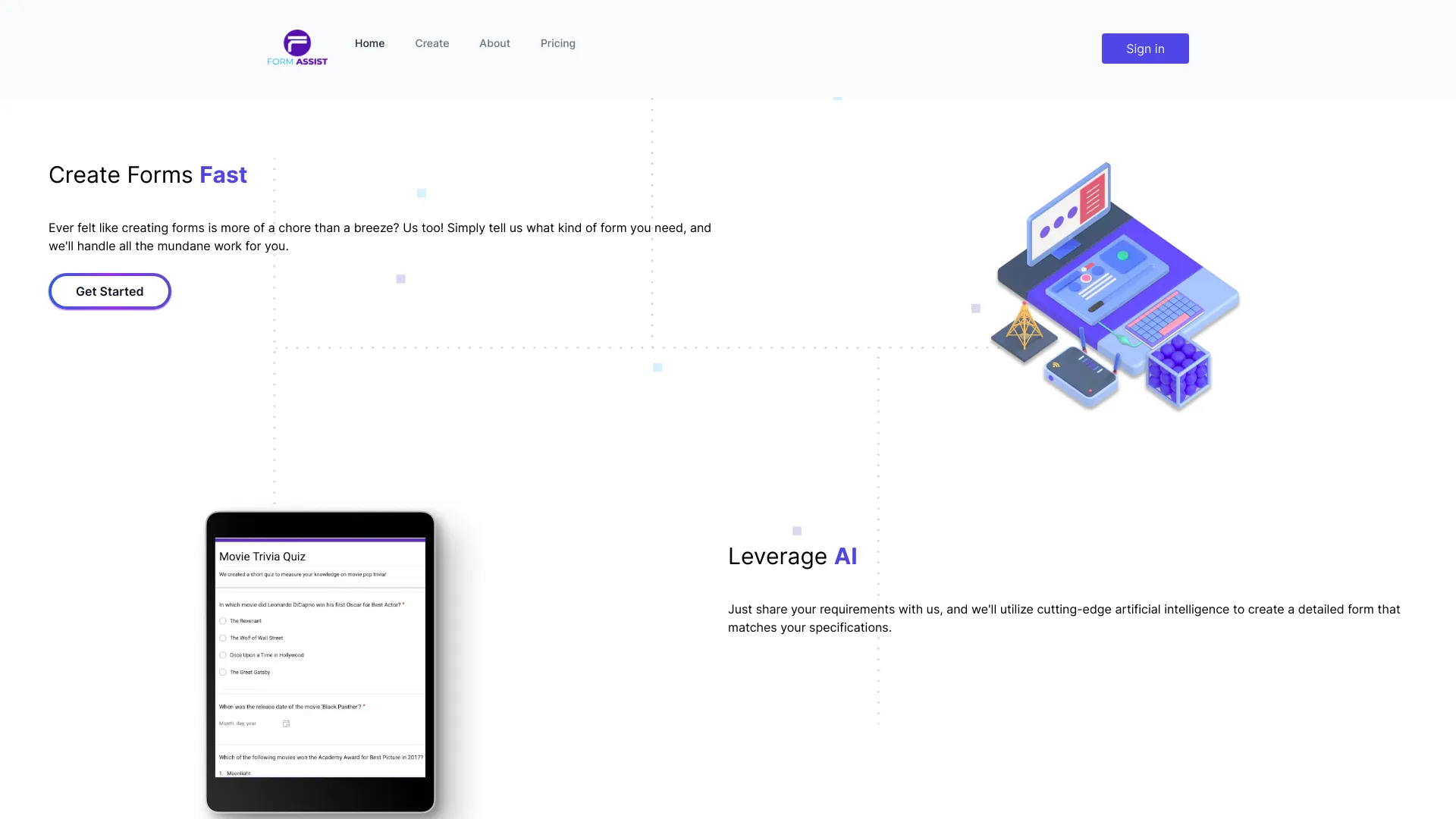 Form Assist screenshot