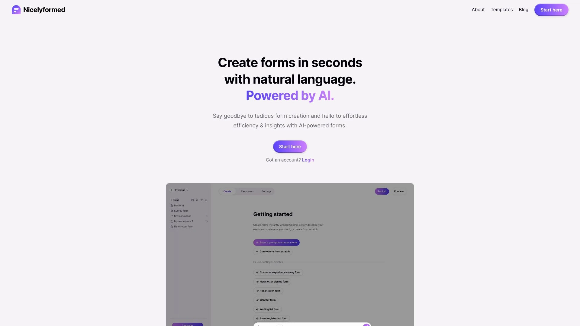 Nicelyformed screenshot