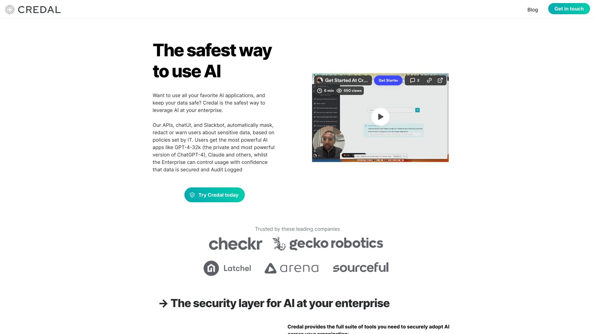 Credal screenshot