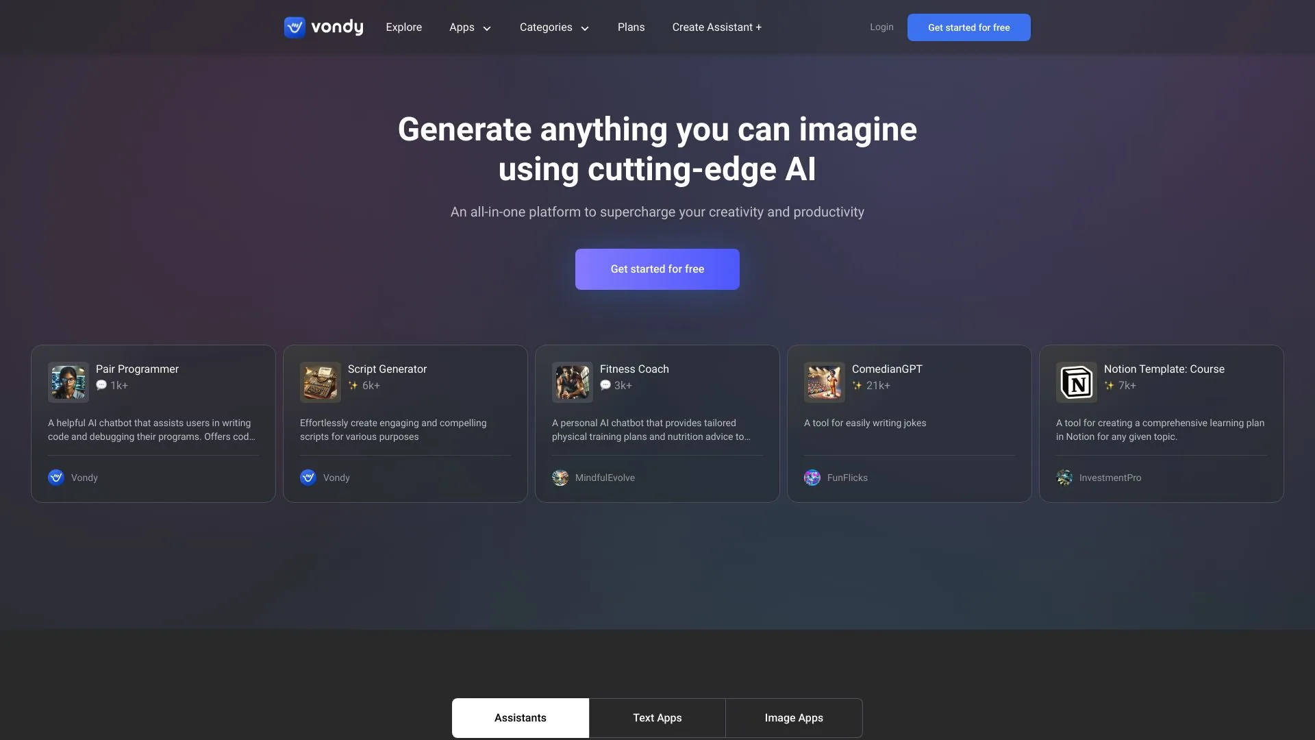 Vondy: Next Generation AI Apps screenshot