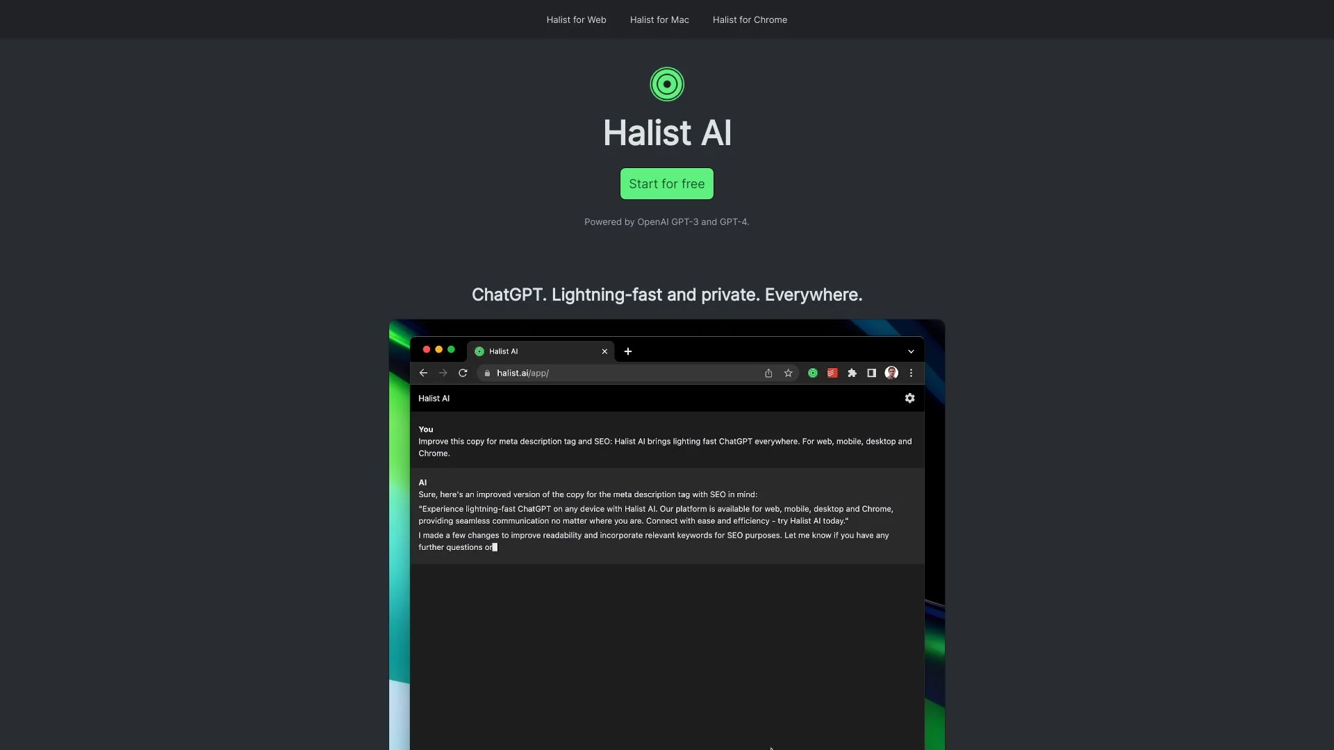 Halist AI screenshot