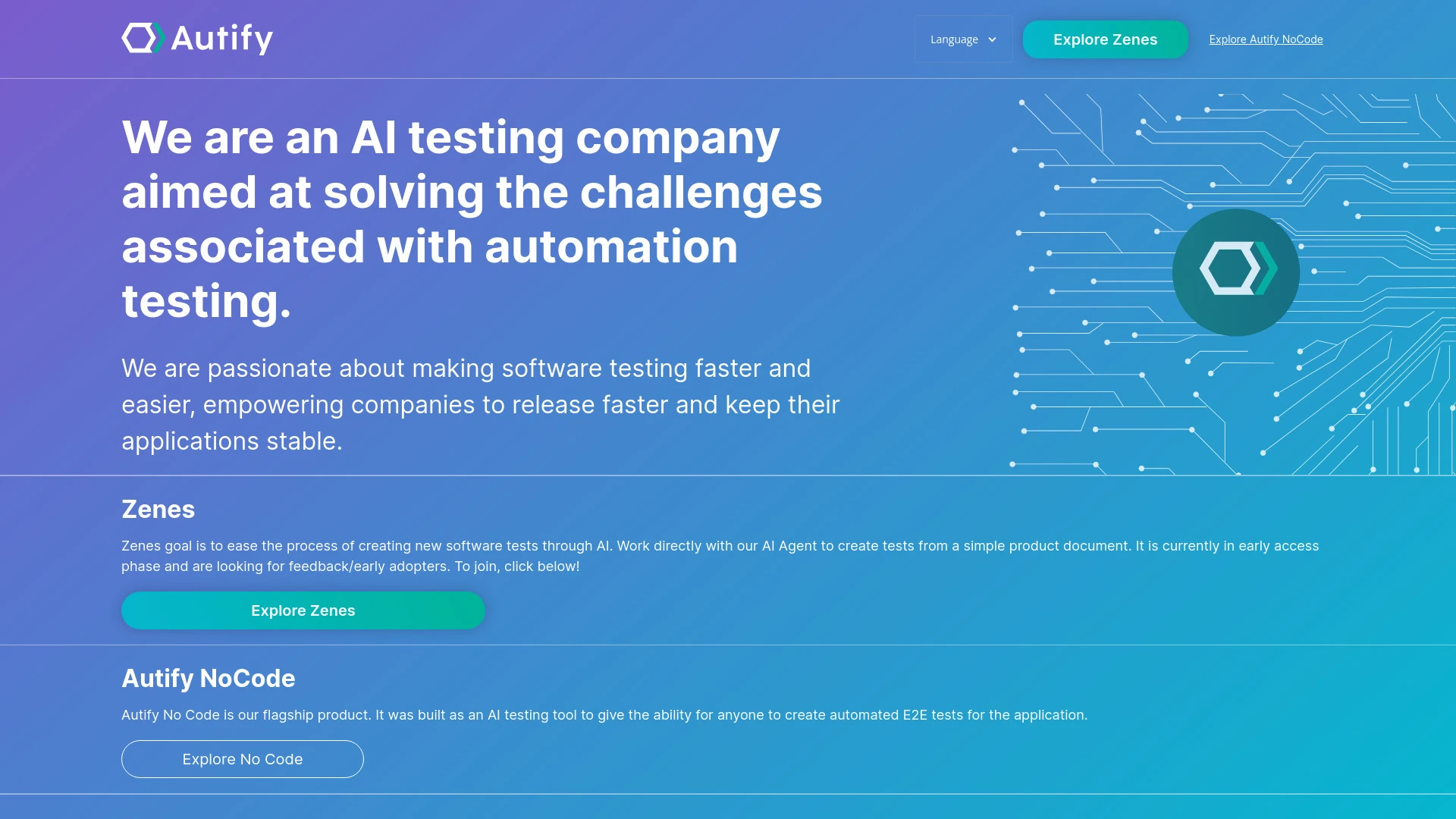 Autify screenshot