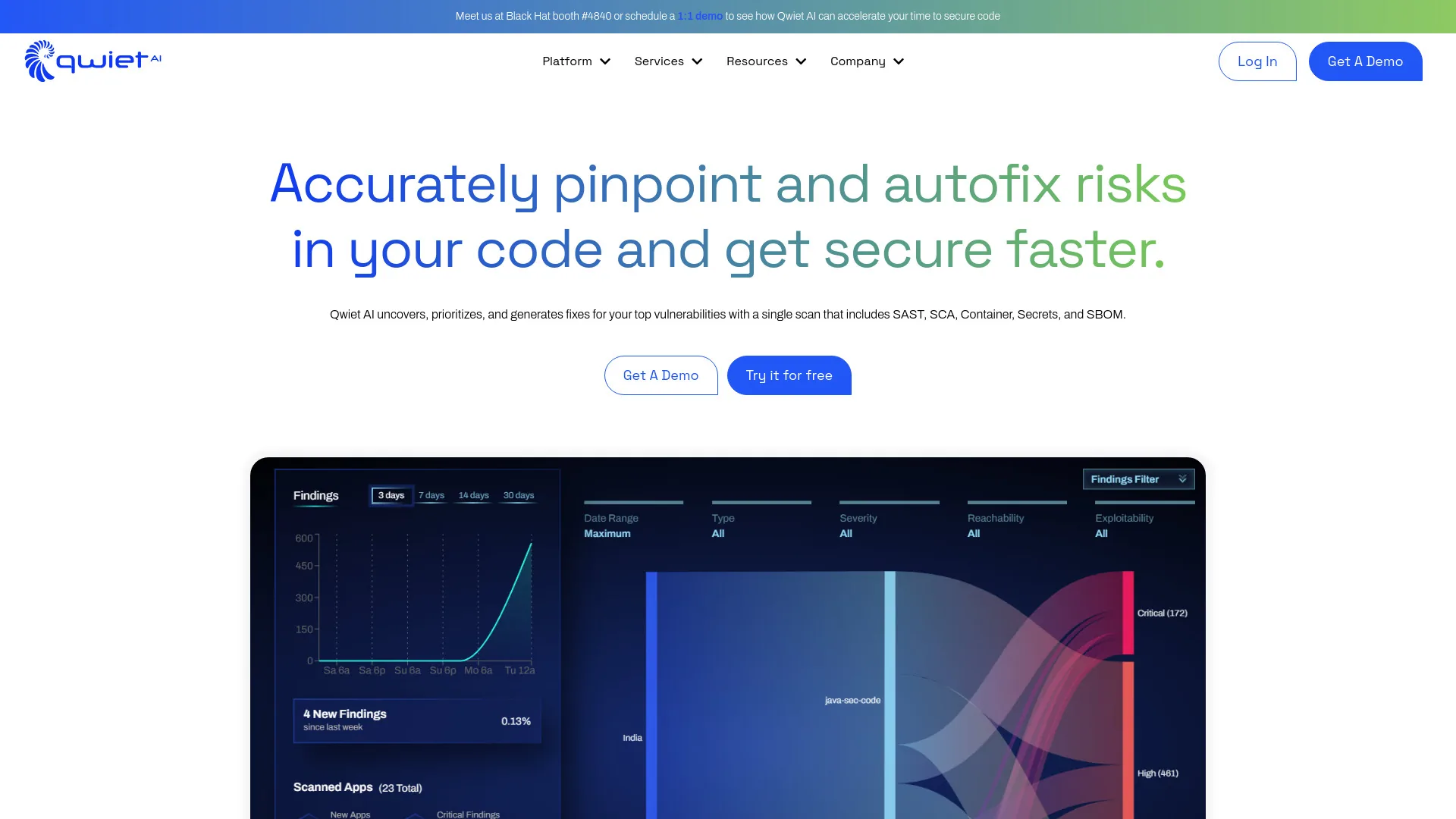 Qwiet AI screenshot