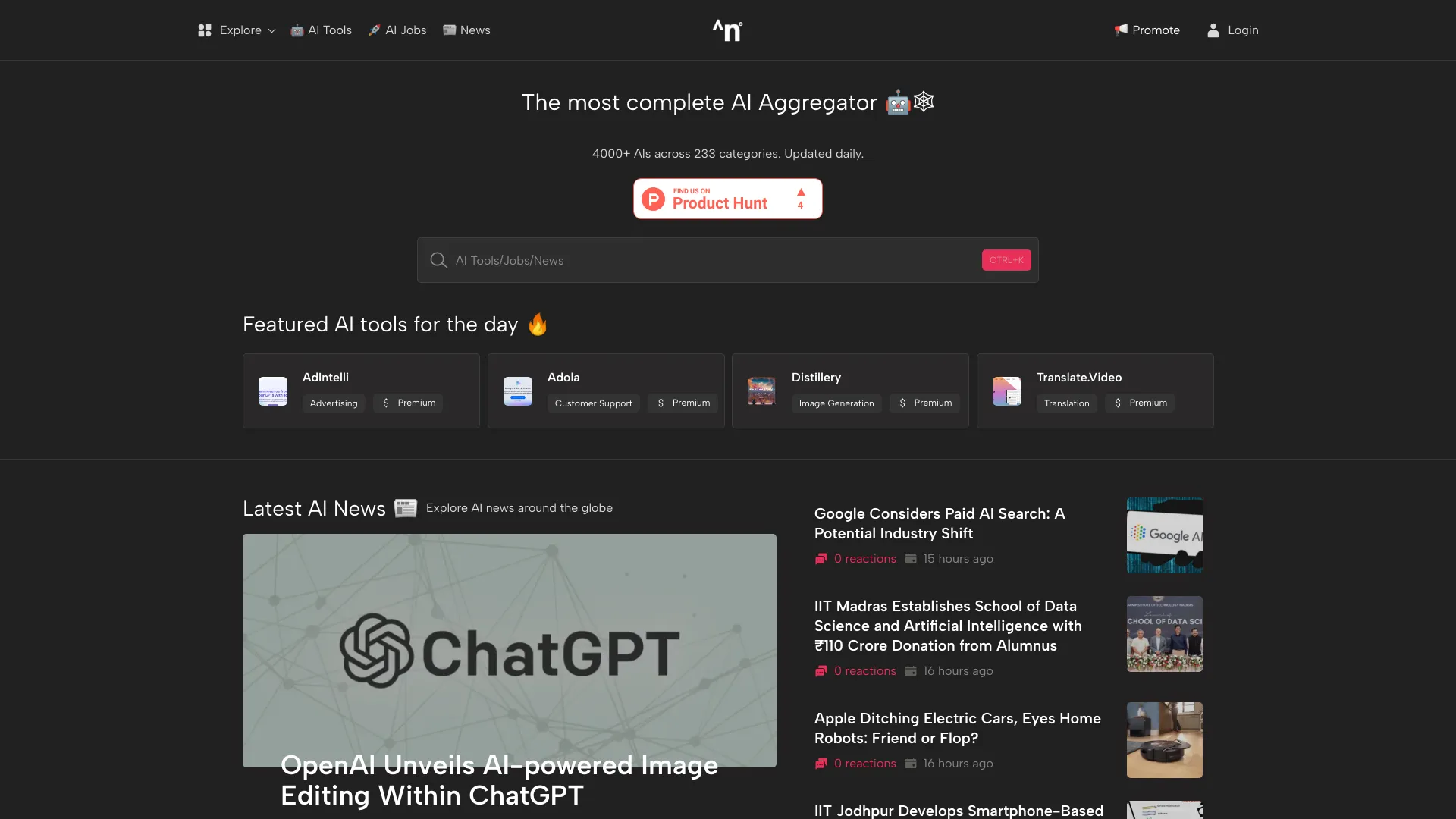 AI Aggregator screenshot
