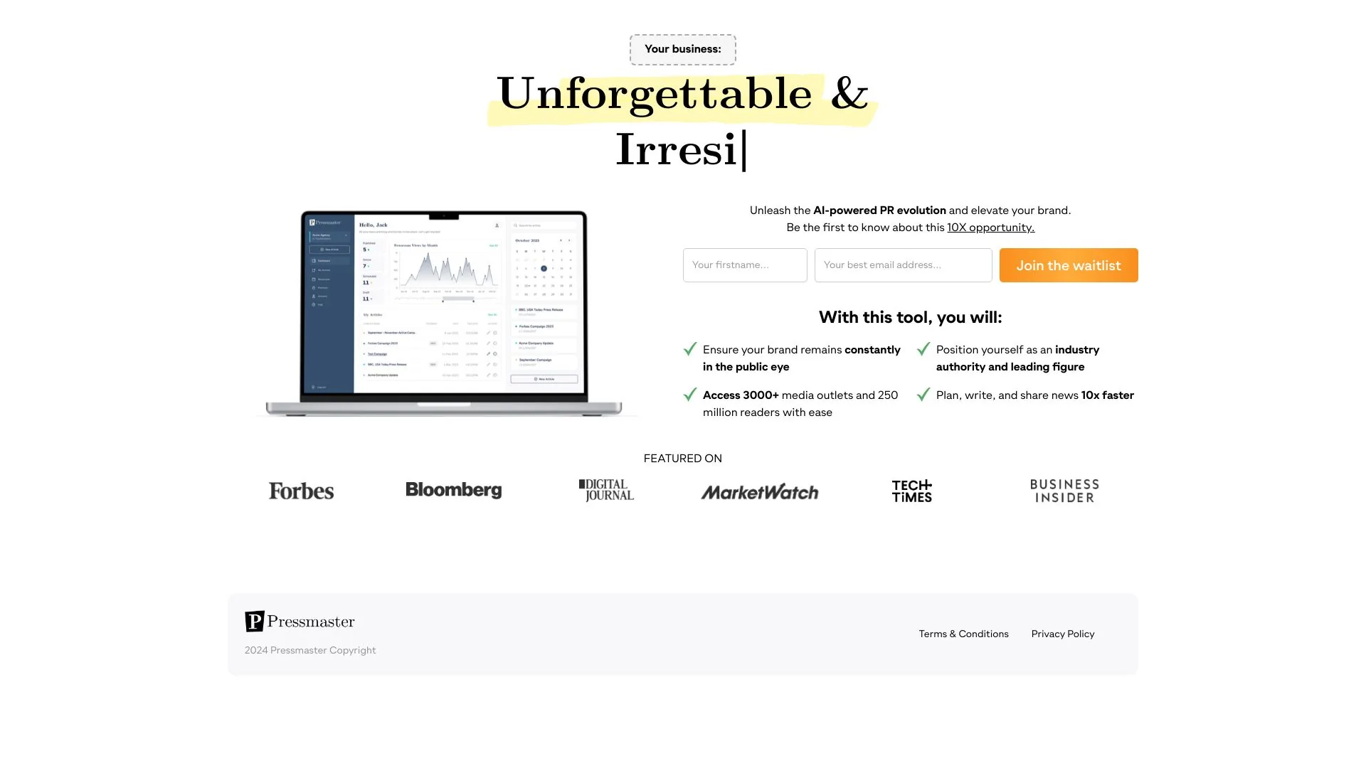 Pressmaster screenshot