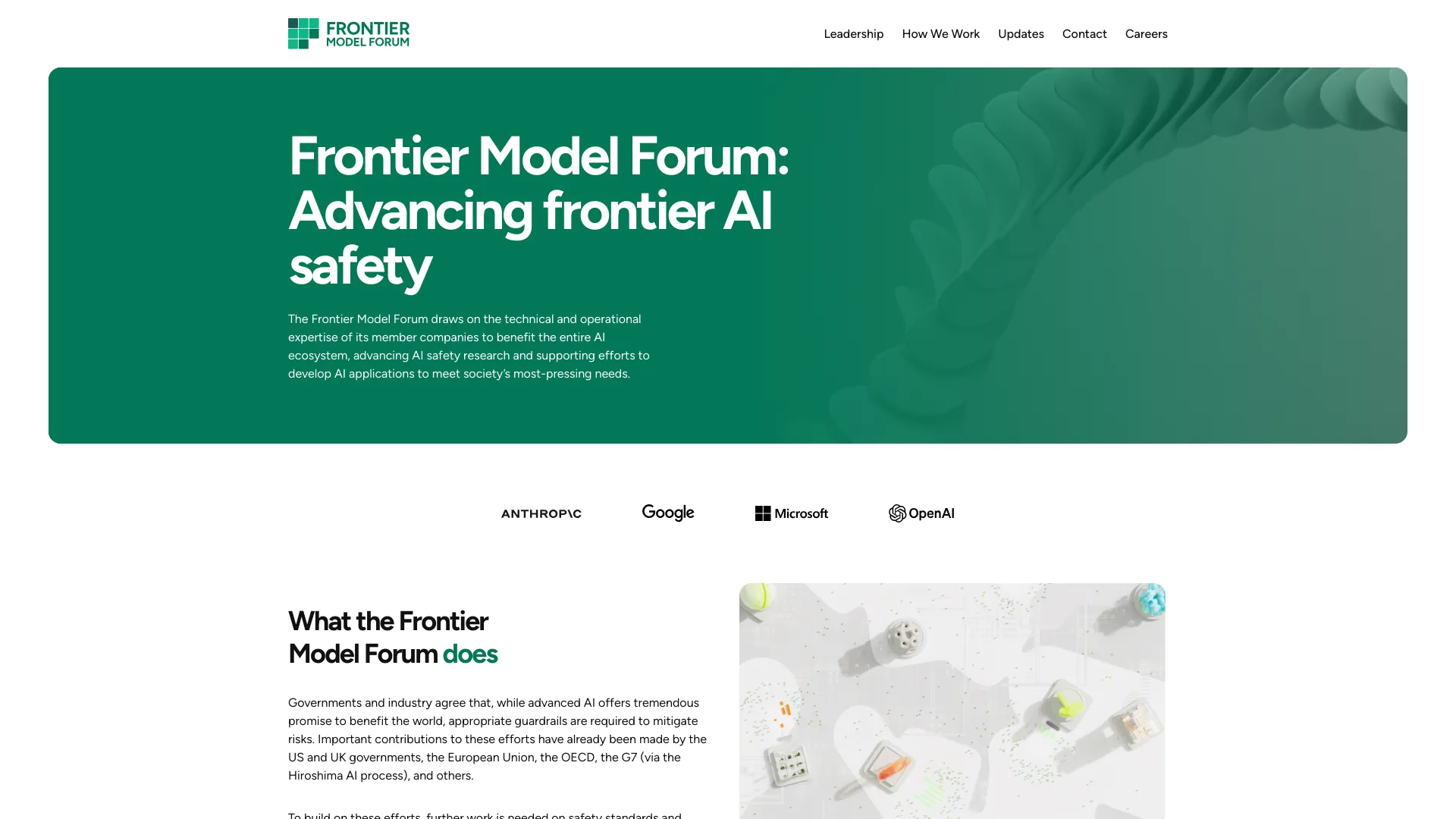 Frontier Model Forum screenshot