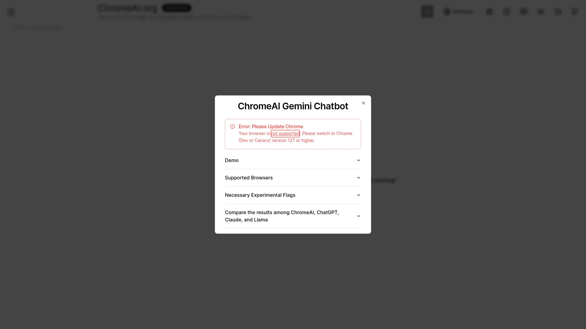 ChromeAI Gemini Nano screenshot