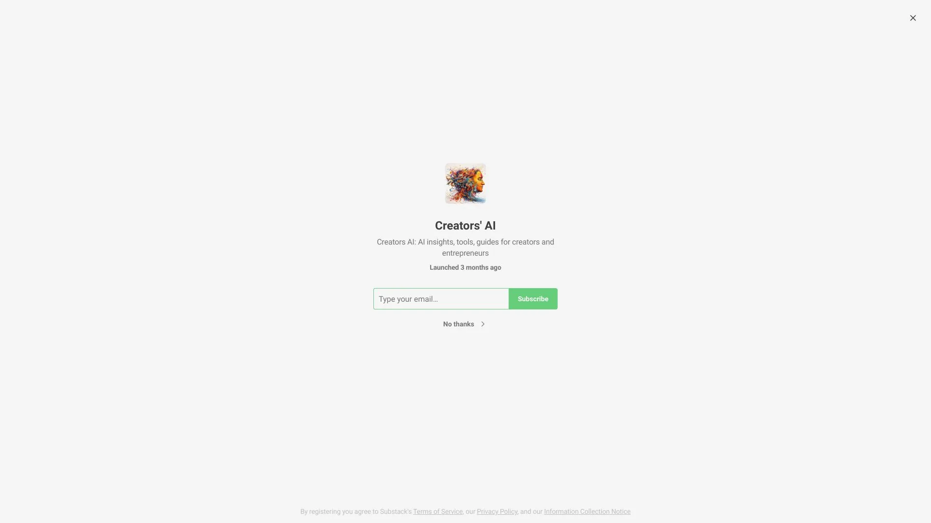 Creators' AI screenshot