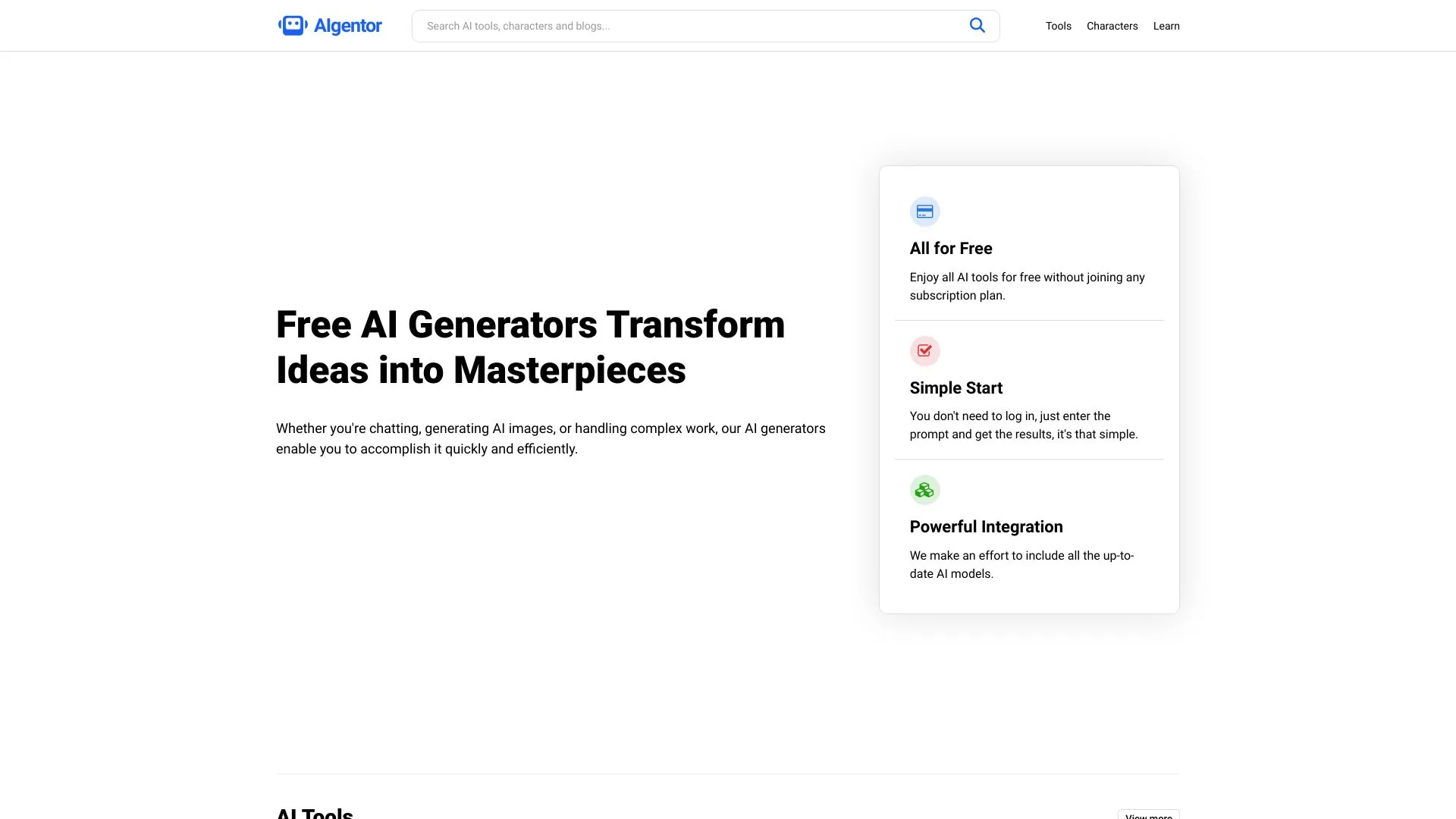 AIgentor screenshot