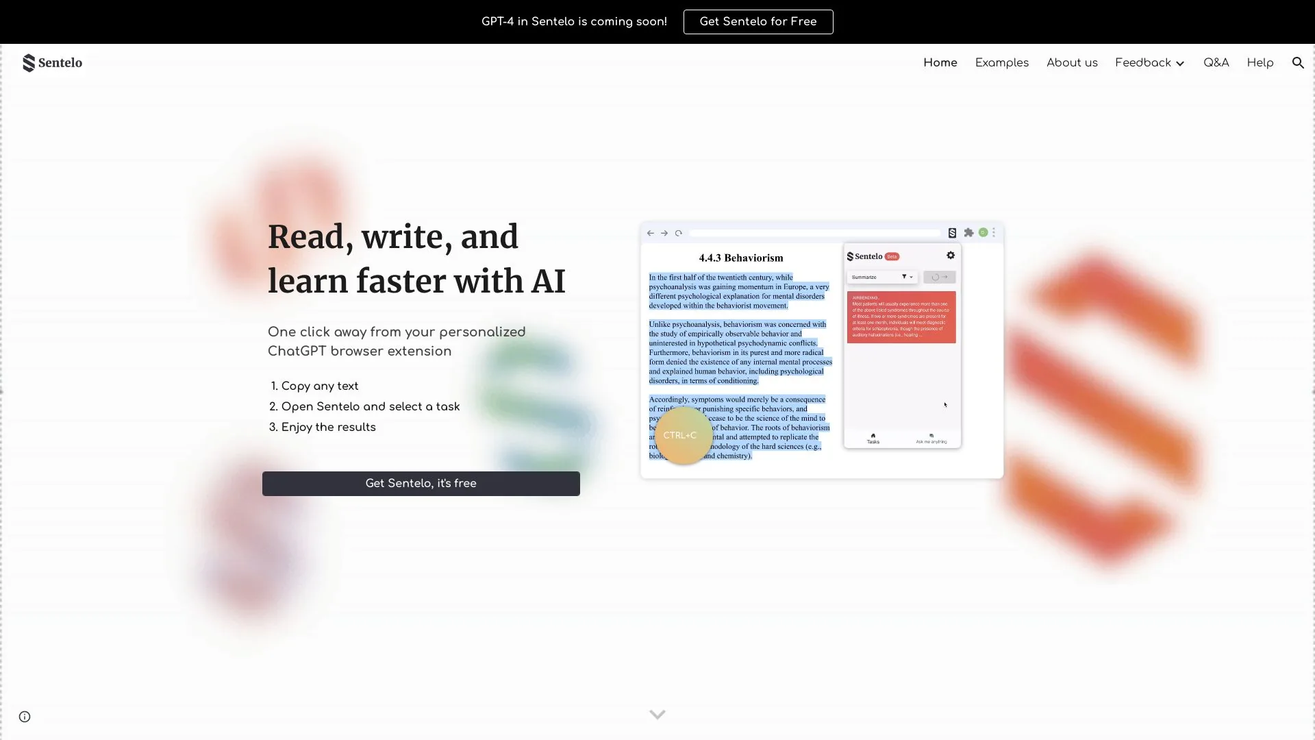 Sentelo screenshot