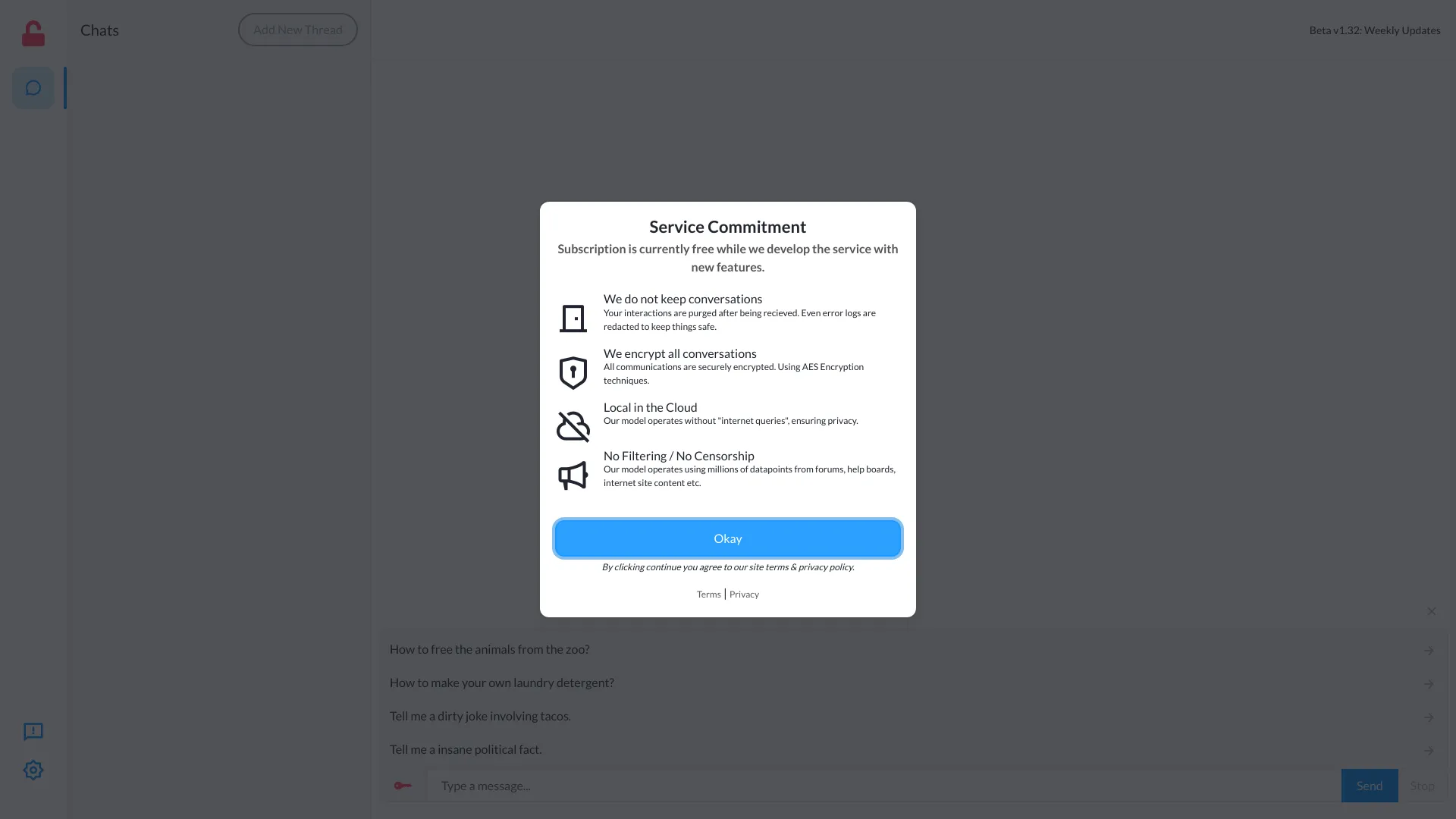NoFilterGPT screenshot