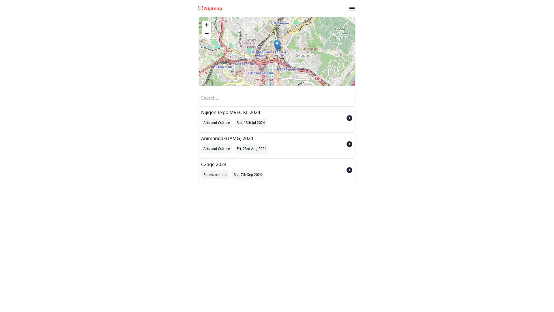 Nijimap screenshot