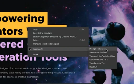 Kreaitor.AI screenshot