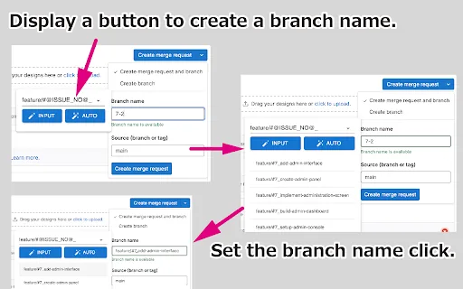 GitLab Branch Name Generator screenshot